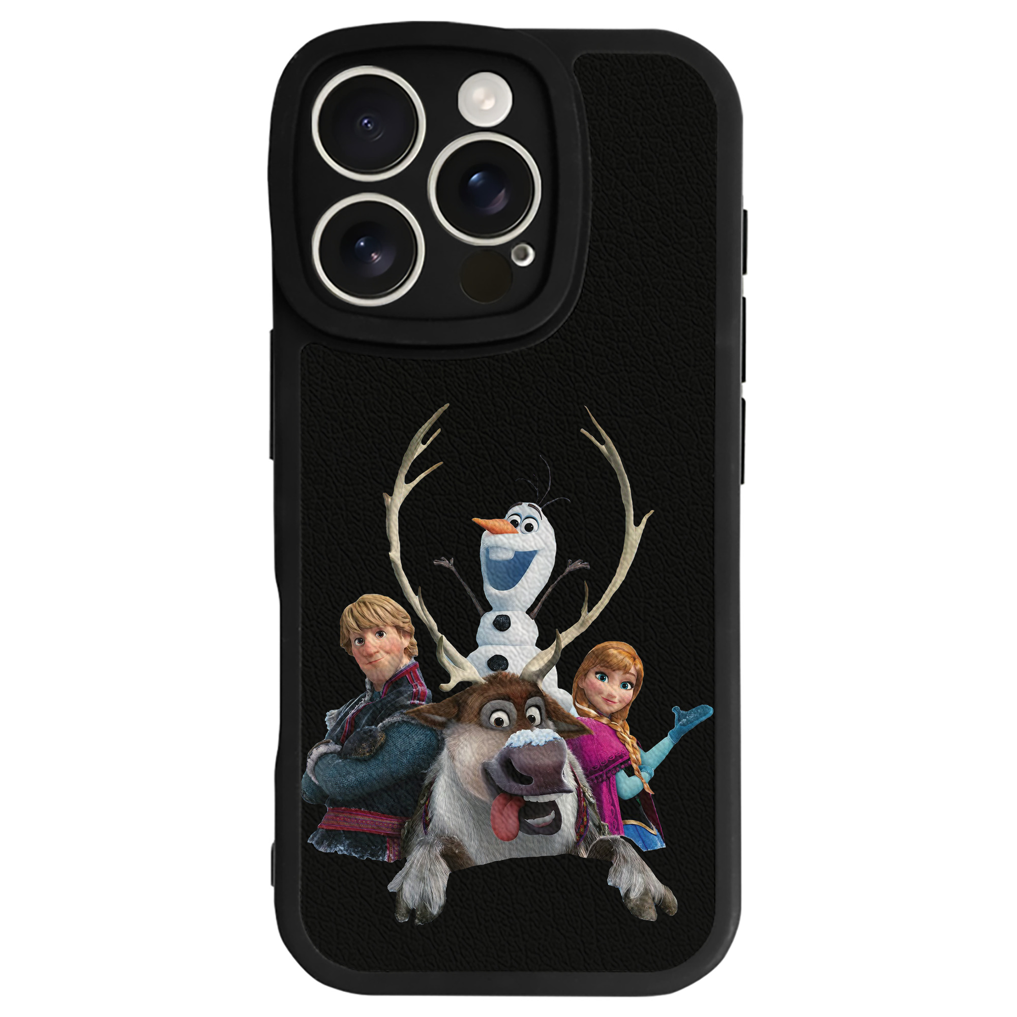 （画像用） アナと雪の女王 アンナ エルサ Frozen Anna Elsa 【iPhone 16シリーズ対応】シリコンスマホケース（レザー調） 材質：シリコン